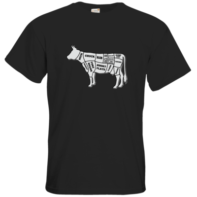 Motiv: T-Shirt Premium FAIR WEAR - BEEF CUTS - bestimme auf Wunsch Details wie Produkt, Grösse, Farbe und Position selbst ! Motiv: T-Shirt Premium FAIR WEAR - BEEF CUTS
