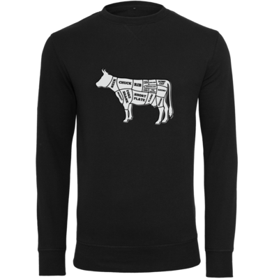 Motiv: Light Crew Sweatshirt - BEEF CUTS - bestimme auf Wunsch Details wie Produkt, Grösse, Farbe und Position selbst ! Motiv: Light Crew Sweatshirt - BEEF CUTS
