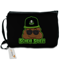 Motiv: Schultertasche - Scheiß Spiel! - bestimme auf Wunsch Details wie Produkt, Grösse, Farbe und Position selbst ! Motiv: Schultertasche - Scheiß Spiel!