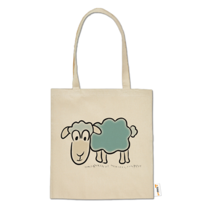 Motiv: Baumwolltasche - ZOS Original Schaf - bestimme auf Wunsch Details wie Produkt, Grösse, Farbe und Position selbst ! Motiv: Baumwolltasche - ZOS Original Schaf