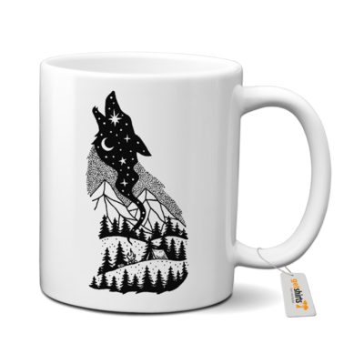 Motiv: Tasse - Night Wolf 