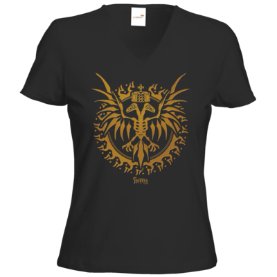 Motiv: T-Shirts Damen V-Neck FAIR WEAR - HeXXen - Die Deutschen Lande - bestimme auf Wunsch Details wie Produkt, Grösse, Farbe und Position selbst ! Motiv: T-Shirts Damen V-Neck FAIR WEAR - HeXXen - Die Deutschen Lande