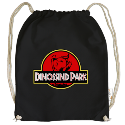 Motiv: Cotton Gymsac - dinossindpark - bestimme auf Wunsch Details wie Produkt, Grösse, Farbe und Position selbst ! Motiv: Cotton Gymsac - dinossindpark