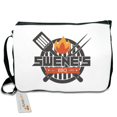Motiv: Schultertasche - Swene´s BBQ - bestimme auf Wunsch Details wie Produkt, Grösse, Farbe und Position selbst ! Motiv: Schultertasche - Swene´s BBQ