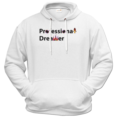Motiv: Hoodie Premium FAIR WEAR - Professional Dreamer - bestimme auf Wunsch Details wie Produkt, Grösse, Farbe und Position selbst ! Motiv: Hoodie Premium FAIR WEAR - Professional Dreamer