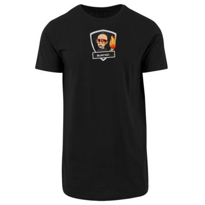 Motiv: Shaped Long Tee - burnednew - bestimme auf Wunsch Details wie Produkt, Grösse, Farbe und Position selbst ! Motiv: Shaped Long Tee - burnednew