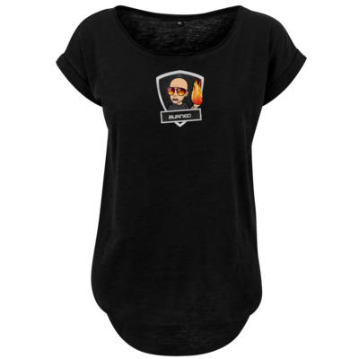 Motiv: Ladies Long Slub Tee - burnednew - bestimme auf Wunsch Details wie Produkt, Grösse, Farbe und Position selbst ! Motiv: Ladies Long Slub Tee - burnednew