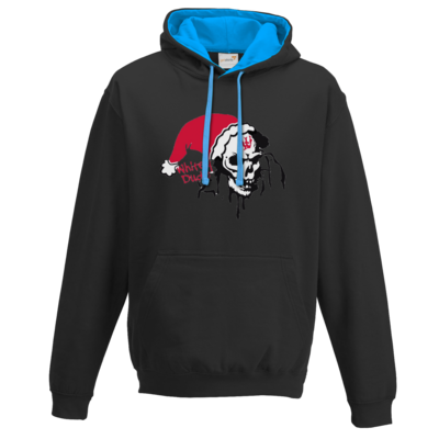 Motiv: Two-Tone Hoodie - Santa - bestimme auf Wunsch Details wie Produkt, Grösse, Farbe und Position selbst ! Motiv: Two-Tone Hoodie - Santa