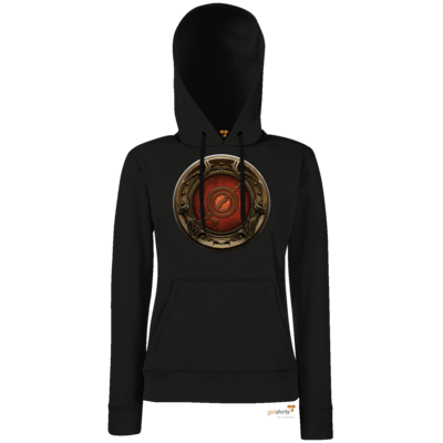 Motiv: Hoodie Damen Classic - Götter Siegel - Rondra - bestimme auf Wunsch Details wie Produkt, Grösse, Farbe und Position selbst ! Motiv: Hoodie Damen Classic - Götter Siegel - Rondra