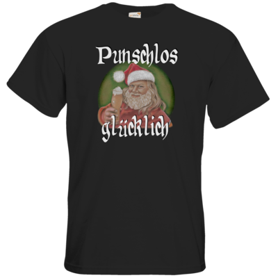 Motiv: T-Shirt Premium FAIR WEAR - Punschlos glücklich - bestimme auf Wunsch Details wie Produkt, Grösse, Farbe und Position selbst ! Motiv: T-Shirt Premium FAIR WEAR - Punschlos glücklich