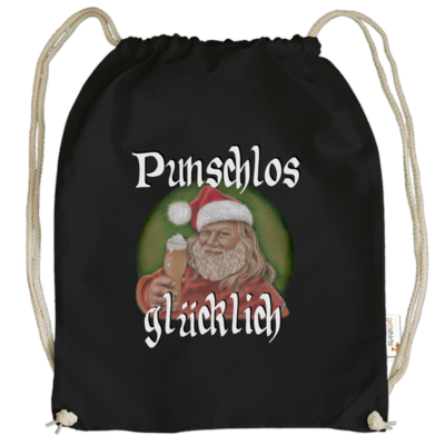 Motiv: Cotton Gymsac - Punschlos glücklich - bestimme auf Wunsch Details wie Produkt, Grösse, Farbe und Position selbst ! Motiv: Cotton Gymsac - Punschlos glücklich