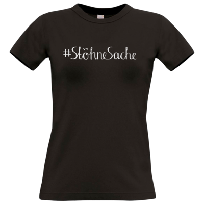 Motiv: T-Shirt Damen Premium FAIR WEAR - Stöhne Sache - bestimme auf Wunsch Details wie Produkt, Grösse, Farbe und Position selbst ! Motiv: T-Shirt Damen Premium FAIR WEAR - Stöhne Sache