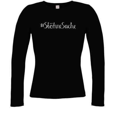 Motiv: Longsleeve Damen Organic - Stöhne Sache - bestimme auf Wunsch Details wie Produkt, Grösse, Farbe und Position selbst ! Motiv: Longsleeve Damen Organic - Stöhne Sache