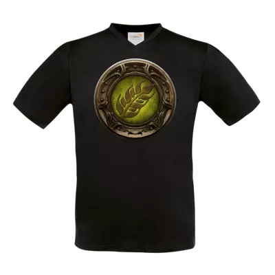 Motiv: T-Shirt V-Neck FAIR WEAR - Götter Siegel - Peraine - bestimme auf Wunsch Details wie Produkt, Grösse, Farbe und Position selbst ! Motiv: T-Shirt V-Neck FAIR WEAR - Götter Siegel - Peraine