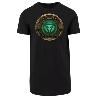 Motiv: Shaped Long Tee - Götter Siegel - Phex - bestimme auf Wunsch Details wie Produkt, Grösse, Farbe und Position selbst ! Motiv: Shaped Long Tee - Götter Siegel - Phex