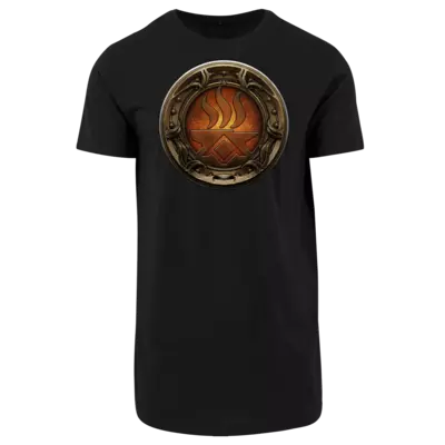 Motiv: Shaped Long Tee - Götter Siegel - Angrosch - bestimme auf Wunsch Details wie Produkt, Grösse, Farbe und Position selbst ! Motiv: Shaped Long Tee - Götter Siegel - Angrosch