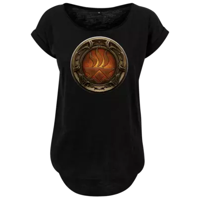 Motiv: Ladies Long Slub Tee - Götter Siegel - Angrosch - bestimme auf Wunsch Details wie Produkt, Grösse, Farbe und Position selbst ! Motiv: Ladies Long Slub Tee - Götter Siegel - Angrosch