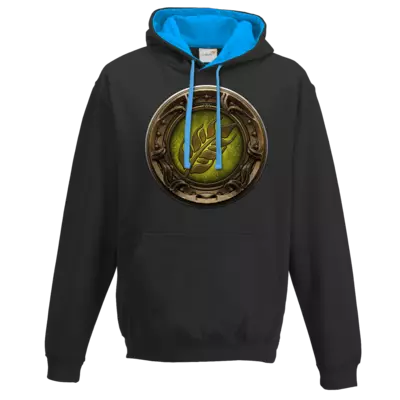 Motiv: Two-Tone Hoodie - Götter Siegel - Peraine - bestimme auf Wunsch Details wie Produkt, Grösse, Farbe und Position selbst ! Motiv: Two-Tone Hoodie - Götter Siegel - Peraine