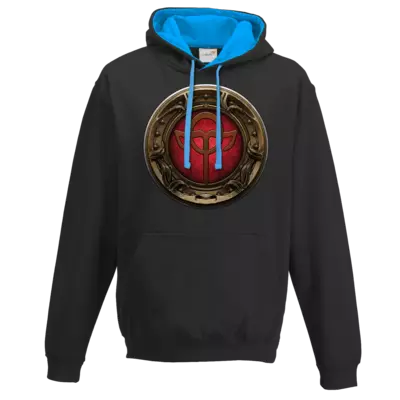 Motiv: Two-Tone Hoodie - Götter Siegel - Rahja - bestimme auf Wunsch Details wie Produkt, Grösse, Farbe und Position selbst ! Motiv: Two-Tone Hoodie - Götter Siegel - Rahja