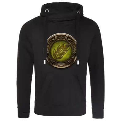 Motiv: Cross Neck Hoodie - Götter Siegel - Peraine - bestimme auf Wunsch Details wie Produkt, Grösse, Farbe und Position selbst ! Motiv: Cross Neck Hoodie - Götter Siegel - Peraine