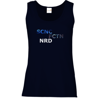 Motiv: Tank Top Damen Classic - Science Fiction Nerd | SCNC FCTN NRD - bestimme auf Wunsch Details wie Produkt, Grösse, Farbe und Position selbst ! Motiv: Tank Top Damen Classic - Science Fiction Nerd | SCNC FCTN NRD