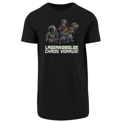 Motiv: Shaped Long Tee - Ulisses - Lagerkobolde Chaos voraus! - bestimme auf Wunsch Details wie Produkt, Grösse, Farbe und Position selbst ! Motiv: Shaped Long Tee - Ulisses - Lagerkobolde Chaos voraus!