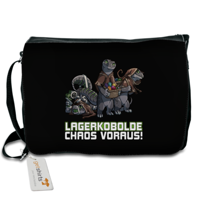 Motiv: Schultertasche - Ulisses - Lagerkobolde Chaos voraus! - bestimme auf Wunsch Details wie Produkt, Grösse, Farbe und Position selbst ! Motiv: Schultertasche - Ulisses - Lagerkobolde Chaos voraus!