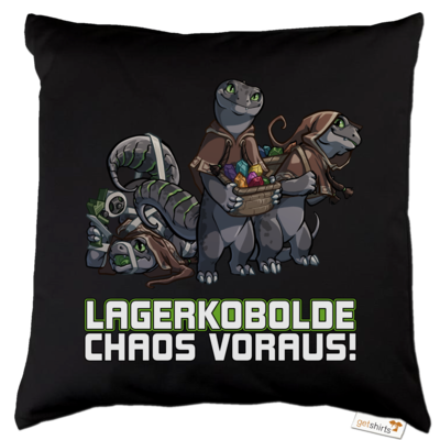 Motiv: Kissen Baumwolle - Ulisses - Lagerkobolde Chaos voraus! - bestimme auf Wunsch Details wie Produkt, Grösse, Farbe und Position selbst ! Motiv: Kissen Baumwolle - Ulisses - Lagerkobolde Chaos voraus!