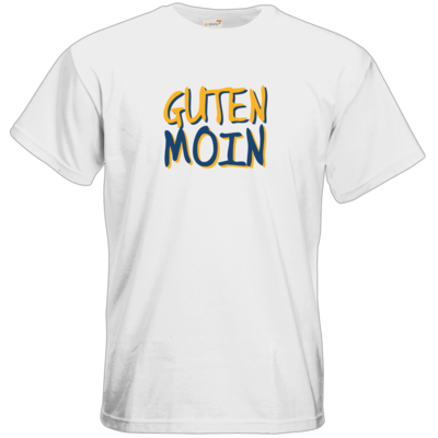 Motiv: T-Shirt Premium FAIR WEAR - Guten Moin - bestimme auf Wunsch Details wie Produkt, Grösse, Farbe und Position selbst ! Motiv: T-Shirt Premium FAIR WEAR - Guten Moin