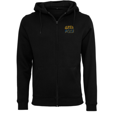 Motiv: Heavy Zip-Hoodie - Guten Moin - bestimme auf Wunsch Details wie Produkt, Grösse, Farbe und Position selbst ! Motiv: Heavy Zip-Hoodie - Guten Moin