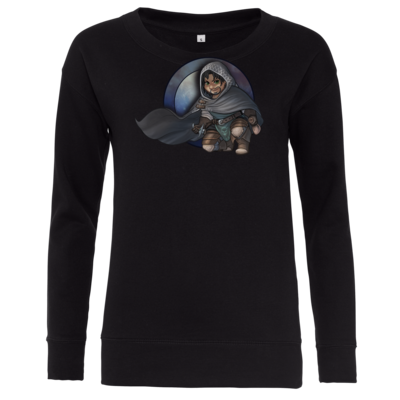 Motiv: Girlie Crew Sweatshirt - Götter - Phex - Chibi - bestimme auf Wunsch Details wie Produkt, Grösse, Farbe und Position selbst ! Motiv: Girlie Crew Sweatshirt - Götter - Phex - Chibi
