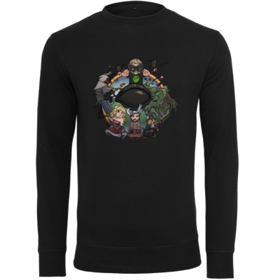 Motiv: Light Crew Sweatshirt - Let's Plays - Das Buch Der Abenteuer - Chibi - bestimme auf Wunsch Details wie Produkt, Grösse, Farbe und Position selbst ! Motiv: Light Crew Sweatshirt - Let's Plays - Das Buch Der Abenteuer - Chibi