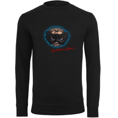 Motiv: Light Crew Sweatshirt - Let's Plays - Das Buch der Macht - Chibi - glow - bestimme auf Wunsch Details wie Produkt, Grösse, Farbe und Position selbst ! Motiv: Light Crew Sweatshirt - Let's Plays - Das Buch der Macht - Chibi - glow