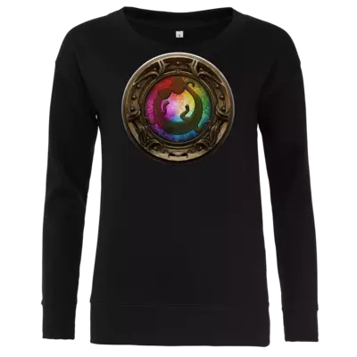 Motiv: Girlie Crew Sweatshirt - Götter Siegel - Tsa - bestimme auf Wunsch Details wie Produkt, Grösse, Farbe und Position selbst ! Motiv: Girlie Crew Sweatshirt - Götter Siegel - Tsa