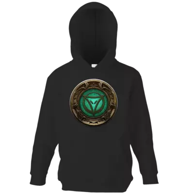 Motiv: Kids Hooded Sweat - Götter Siegel - Phex - bestimme auf Wunsch Details wie Produkt, Grösse, Farbe und Position selbst ! Motiv: Kids Hooded Sweat - Götter Siegel - Phex