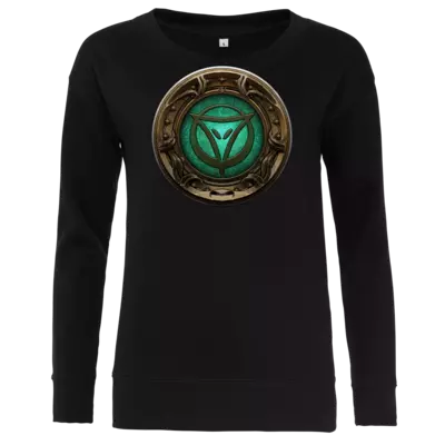 Motiv: Girlie Crew Sweatshirt - Götter Siegel - Phex - bestimme auf Wunsch Details wie Produkt, Grösse, Farbe und Position selbst ! Motiv: Girlie Crew Sweatshirt - Götter Siegel - Phex
