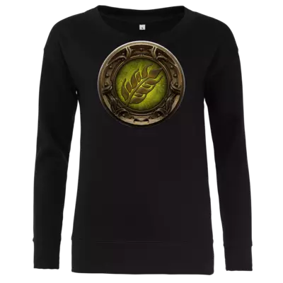 Motiv: Girlie Crew Sweatshirt - Götter Siegel - Peraine - bestimme auf Wunsch Details wie Produkt, Grösse, Farbe und Position selbst ! Motiv: Girlie Crew Sweatshirt - Götter Siegel - Peraine