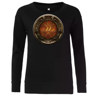 Motiv: Girlie Crew Sweatshirt - Götter Siegel - Angrosch - bestimme auf Wunsch Details wie Produkt, Grösse, Farbe und Position selbst ! Motiv: Girlie Crew Sweatshirt - Götter Siegel - Angrosch