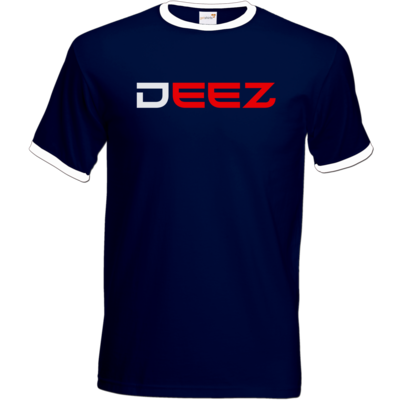 Motiv: T-Shirt Ringer - DeeZ Red - bestimme auf Wunsch Details wie Produkt, Grösse, Farbe und Position selbst ! Motiv: T-Shirt Ringer - DeeZ Red