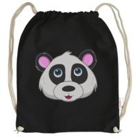 Motiv: Cotton Gymsac - Panda - bestimme auf Wunsch Details wie Produkt, Grösse, Farbe und Position selbst ! Motiv: Cotton Gymsac - Panda