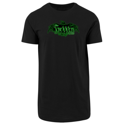 Motiv: Shaped Long Tee - Logo - HeXXen - bestimme auf Wunsch Details wie Produkt, Grösse, Farbe und Position selbst ! Motiv: Shaped Long Tee - Logo - HeXXen