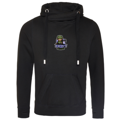 Motiv: Cross Neck Hoodie - DeroxsTV Logo - bestimme auf Wunsch Details wie Produkt, Grösse, Farbe und Position selbst ! Motiv: Cross Neck Hoodie - DeroxsTV Logo