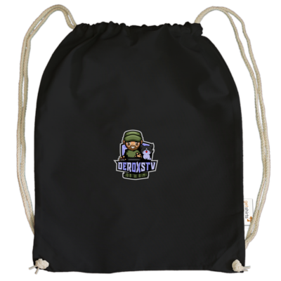 Motiv: Cotton Gymsac - DeroxsTV Logo - bestimme auf Wunsch Details wie Produkt, Grösse, Farbe und Position selbst ! Motiv: Cotton Gymsac - DeroxsTV Logo