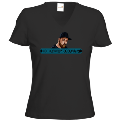 Motiv: T-Shirts Damen V-Neck FAIR WEAR - DeroxsArmyPortrait - bestimme auf Wunsch Details wie Produkt, Grösse, Farbe und Position selbst ! Motiv: T-Shirts Damen V-Neck FAIR WEAR - DeroxsArmyPortrait