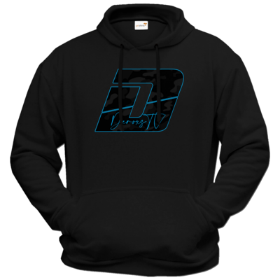 Motiv: Hoodie Premium FAIR WEAR - Deroxs Camouflage Logo - bestimme auf Wunsch Details wie Produkt, Grösse, Farbe und Position selbst ! Motiv: Hoodie Premium FAIR WEAR - Deroxs Camouflage Logo
