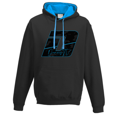 Motiv: Two-Tone Hoodie - Deroxs Camouflage Logo - bestimme auf Wunsch Details wie Produkt, Grösse, Farbe und Position selbst ! Motiv: Two-Tone Hoodie - Deroxs Camouflage Logo