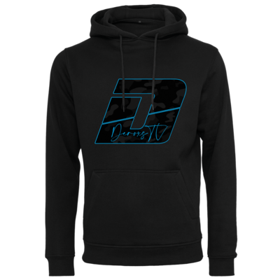 Motiv: Heavy Hoodie - Deroxs Camouflage Logo - bestimme auf Wunsch Details wie Produkt, Grösse, Farbe und Position selbst ! Motiv: Heavy Hoodie - Deroxs Camouflage Logo