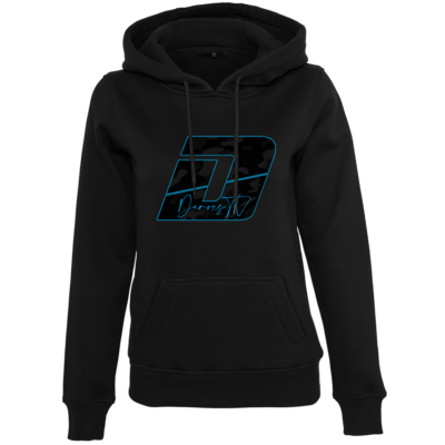 Motiv: Womens Heavy Hoody - Deroxs Camouflage Logo - bestimme auf Wunsch Details wie Produkt, Grösse, Farbe und Position selbst ! Motiv: Womens Heavy Hoody - Deroxs Camouflage Logo