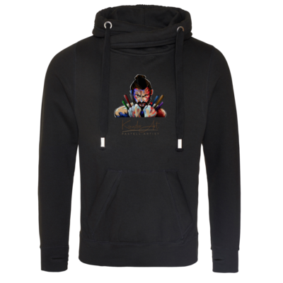 Motiv: Cross Neck Hoodie - Pastellkreide - bestimme auf Wunsch Details wie Produkt, Grösse, Farbe und Position selbst ! Motiv: Cross Neck Hoodie - Pastellkreide