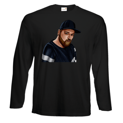 Motiv: #E190 Longsleeve FAIR WEAR - Deroxs Porträt - bestimme auf Wunsch Details wie Produkt, Grösse, Farbe und Position selbst ! Motiv: #E190 Longsleeve FAIR WEAR - Deroxs Porträt